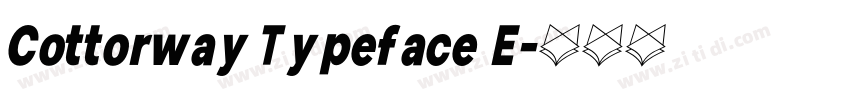 Cottorway Typeface E字体转换